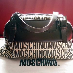 MOSCHINO BOWLER BAG  Made in Italy